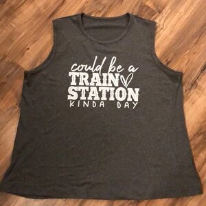 Could Be A Train Station Kinda Day: Tank Top